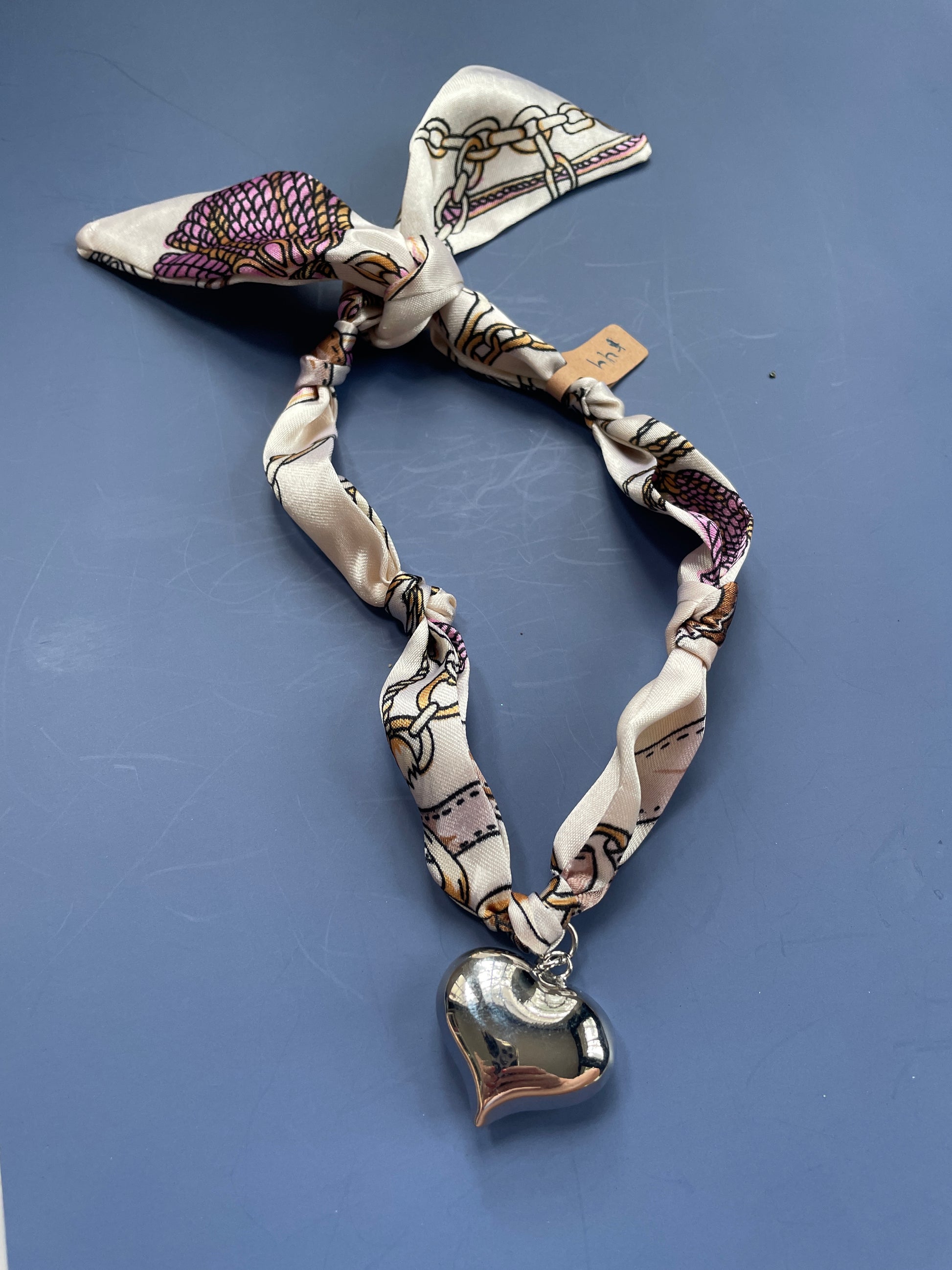 Heart Scarf Necklace
