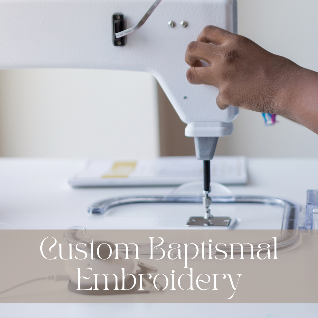 Custom Baptismal Embroidery