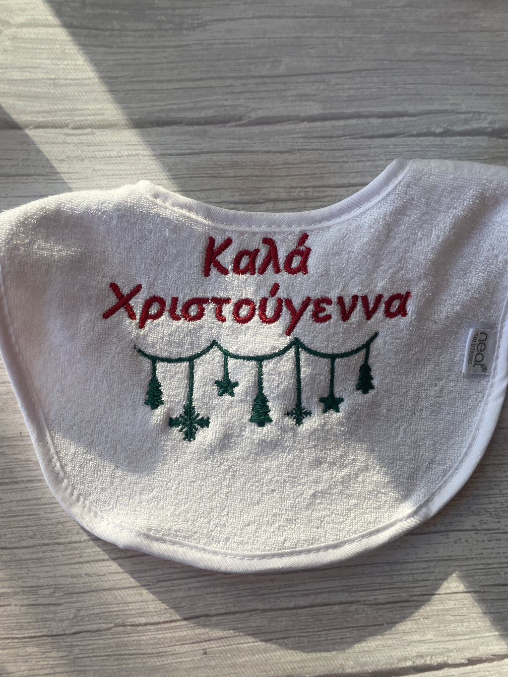Kala Xristougenna Embroidered Baby Bibs (Various Colors)