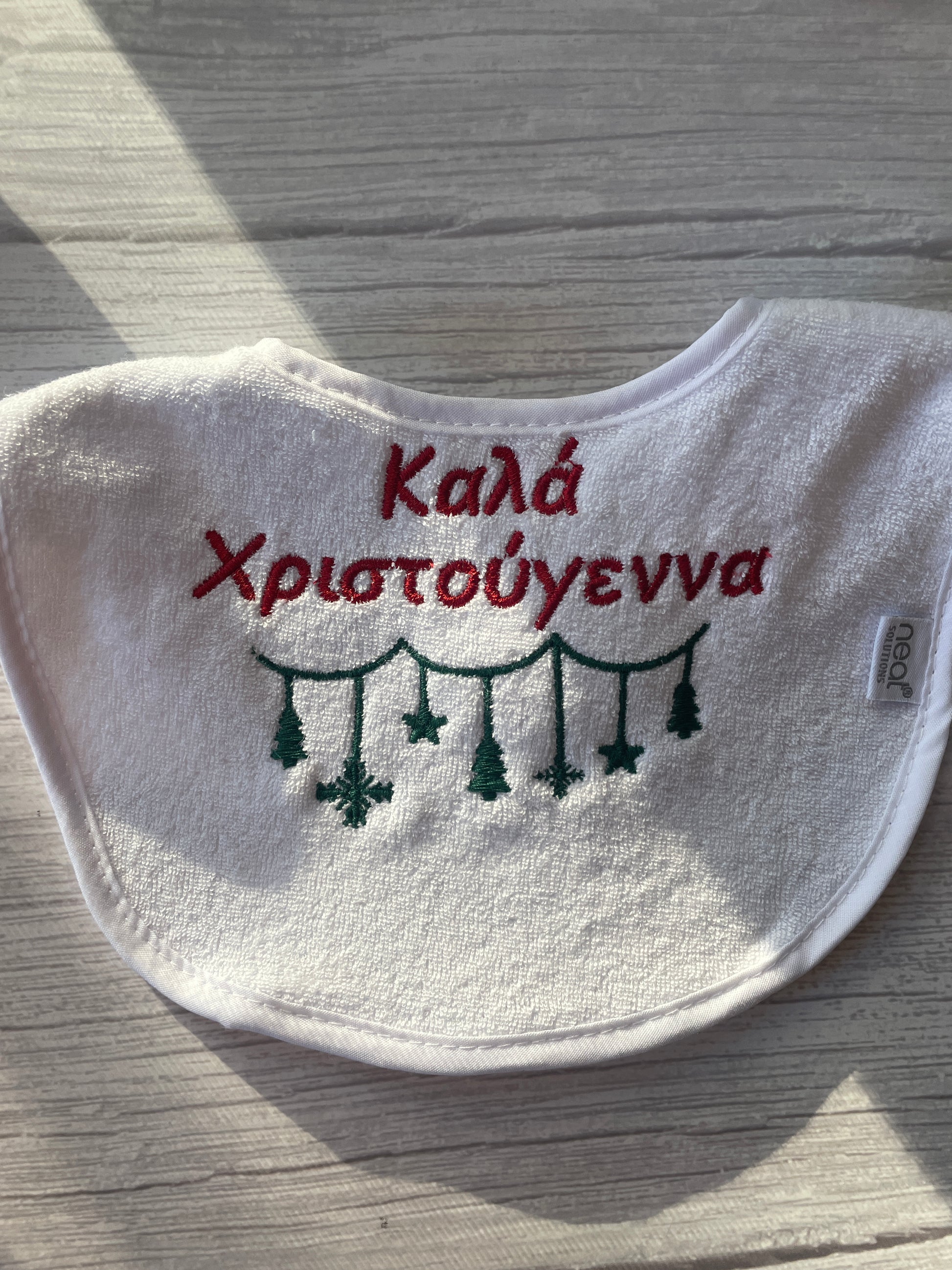 Kala Xristougenna Embroidered Baby Bibs (Various Colors)