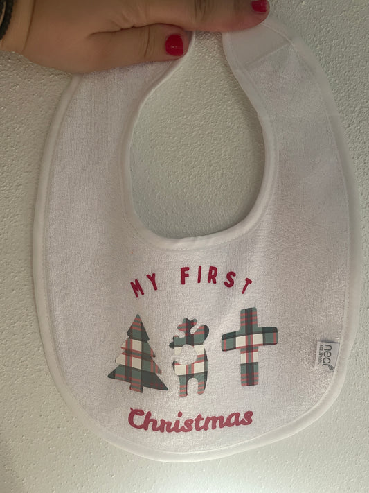 My First Christmas Bib