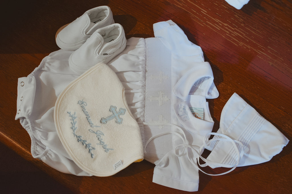 Custom Baptismal Embroidery Linens