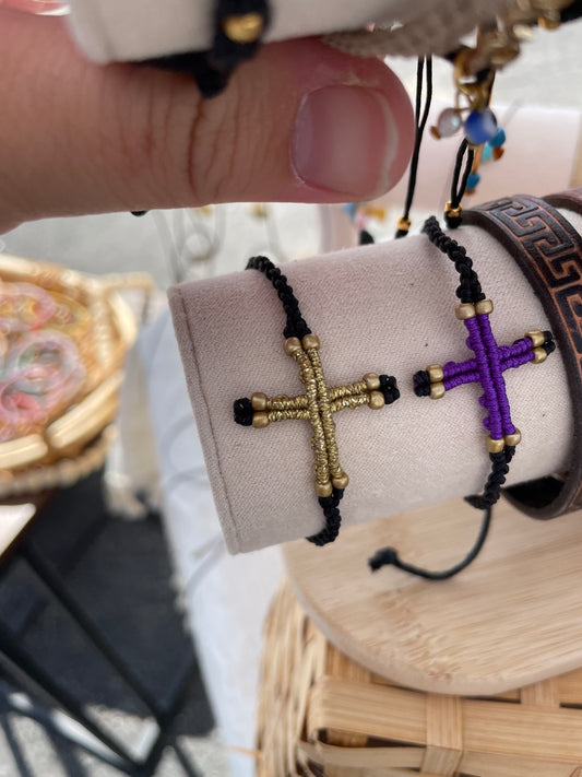 Cross Macrame Bracelets