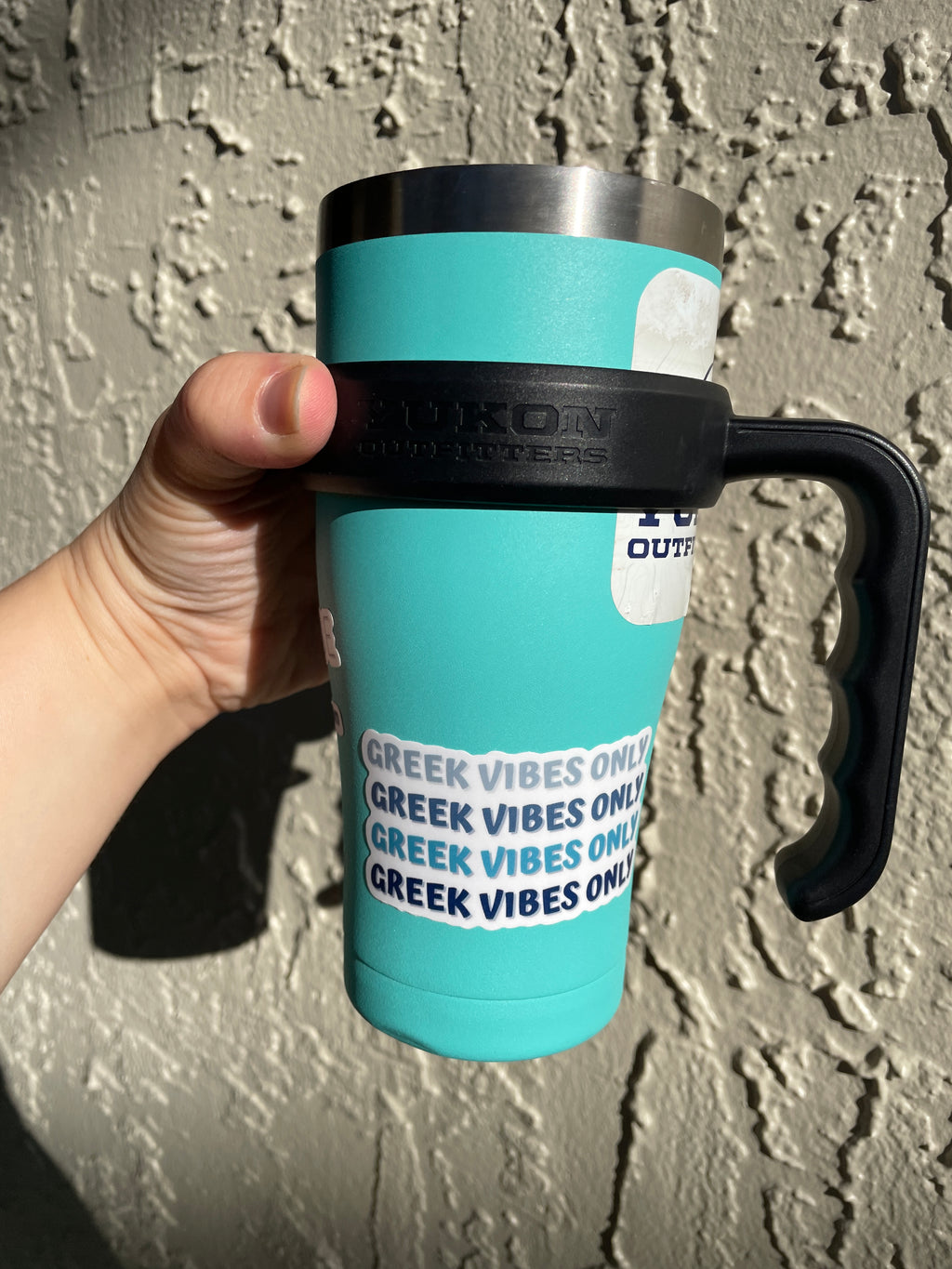 Greek Vibes Only Matte Vinyl Sticker 3inch