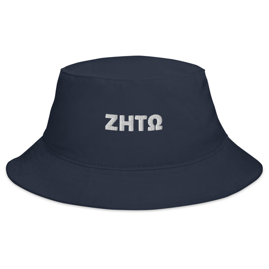 Zhtw Navy Embroidered Bucket Hat